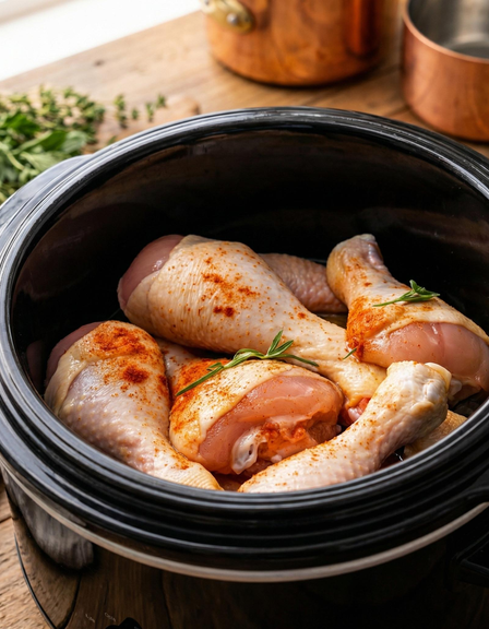 Tender Slow Cooker Chicken with Sweet and Savory Flavor