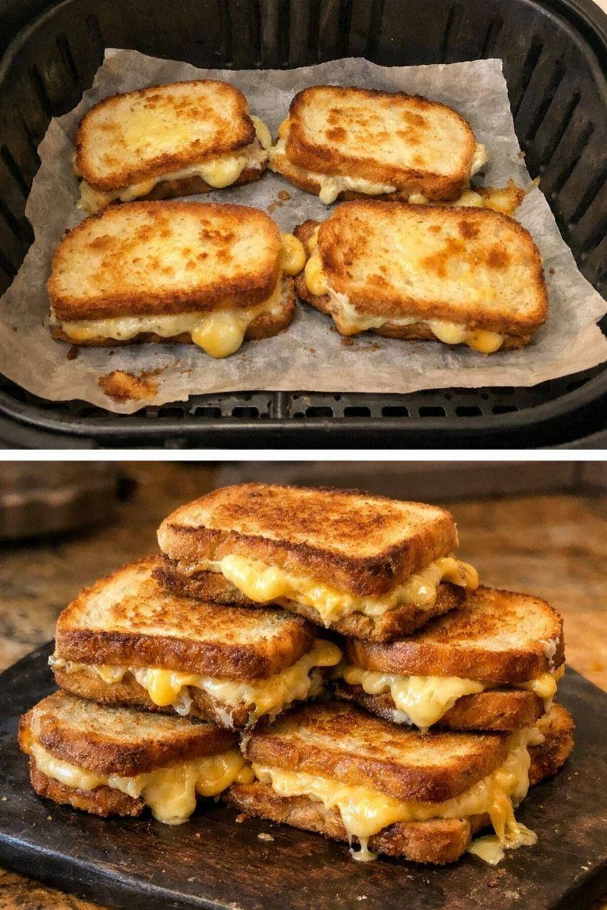 Crispy and Melty Air Fryer Cheese Toast
