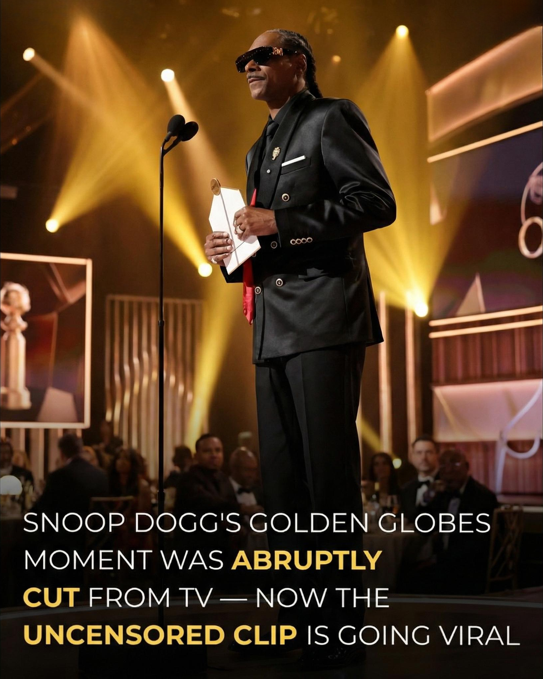 Snoop Dogg’s Golden Globes Moment That Got Everyone Talking