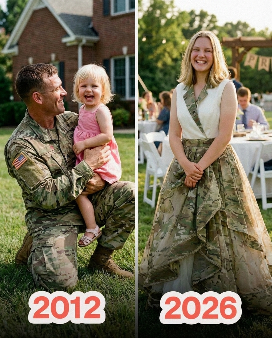 I Made a Prom Dress from My Late Father’s Uniform—That Night Became a Turning Point in My Life