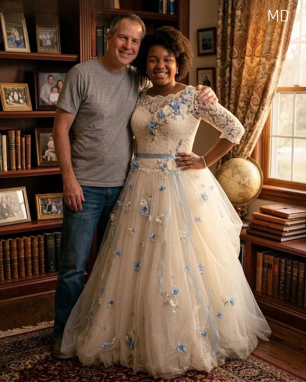 My Father Made My Prom Dress from My Mother’s Wedding Gown—An Unexpected Moment Changed the Night