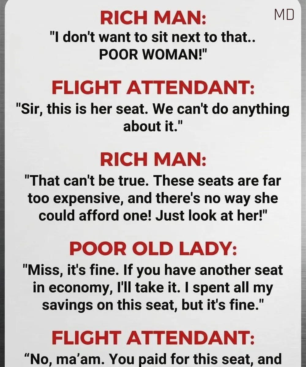 He Judged an Elderly Woman in Business Class — Then the Pilot Shared a Message That Moved Everyone