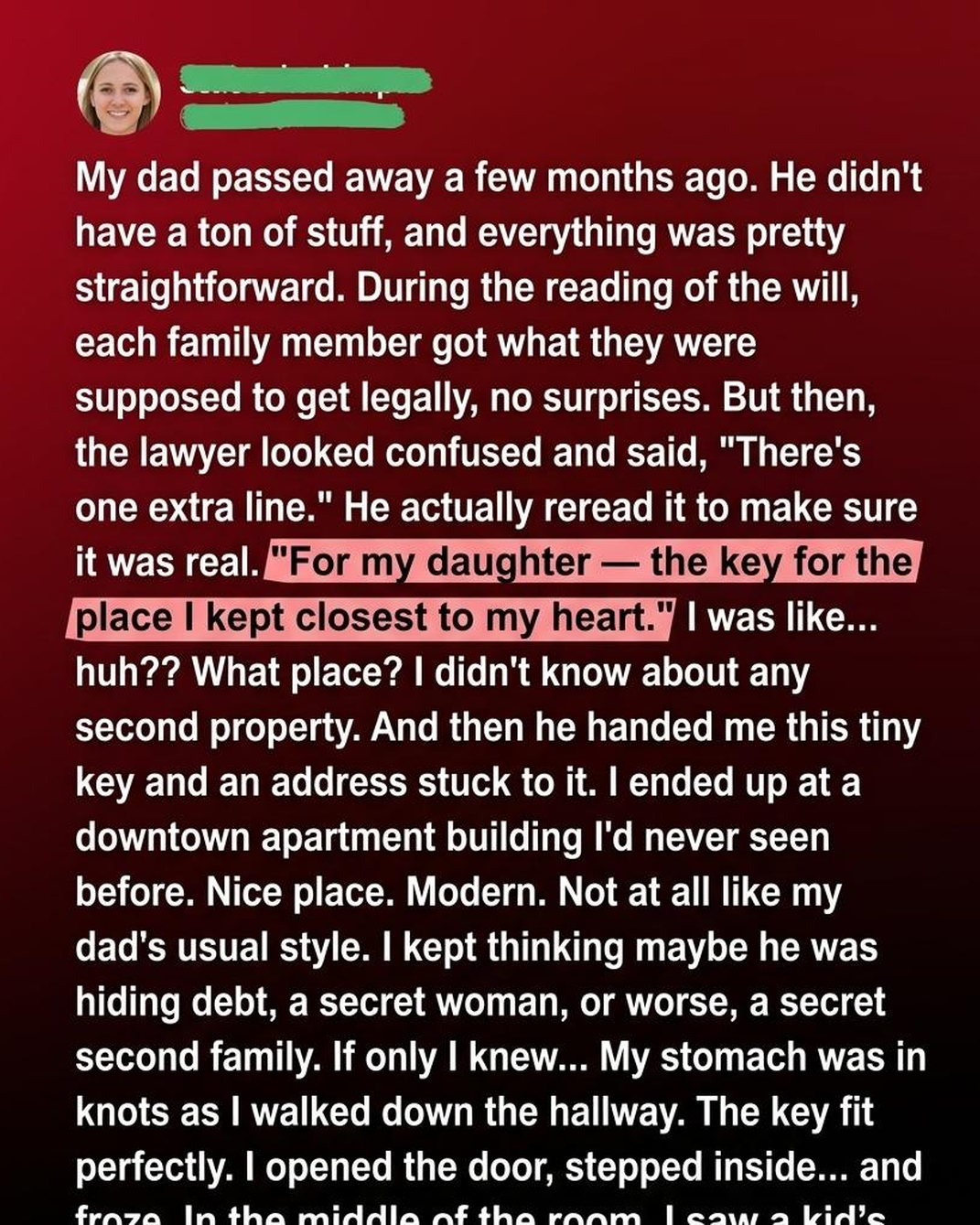 My Father Left Me a Key in His Will—What I Found Changed Everything