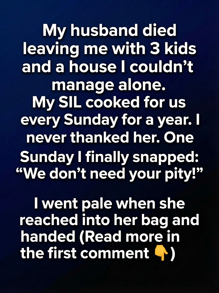I Thought My Sister-in-Law Was Helping Out of Pity—Then She Revealed the Real Reason She Came Every Sunday