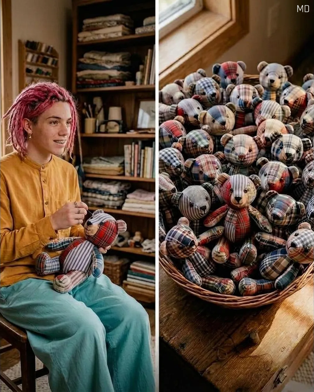 My Son Made 20 Teddy Bears from His Late Father’s Shirts for a Shelter—Then an Unexpected Morning Visit Changed Everything