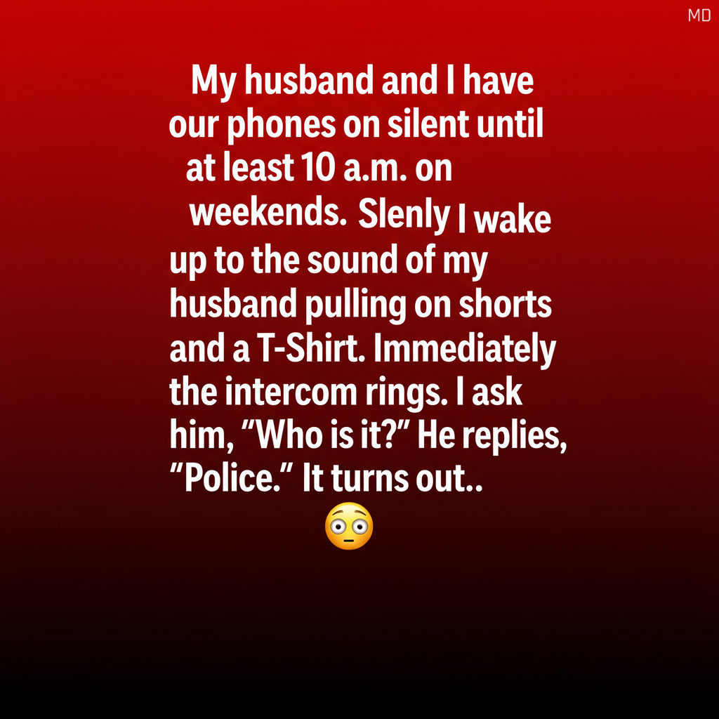 A Quiet Weekend Morning Interrupted by an Unexpected Knock at the Door