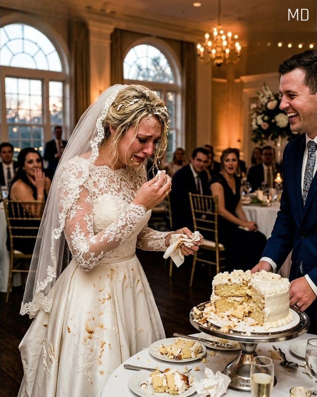 My Groom Embarrassed Me During Our Wedding Cake Moment — What My Brother Did Next Surprised Everyone