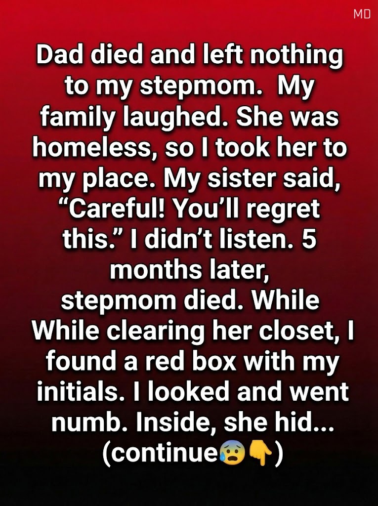 After My Father Passed Away, I Opened My Home to My Stepmother—Months Later, She Left Me a Gift That Changed Everything